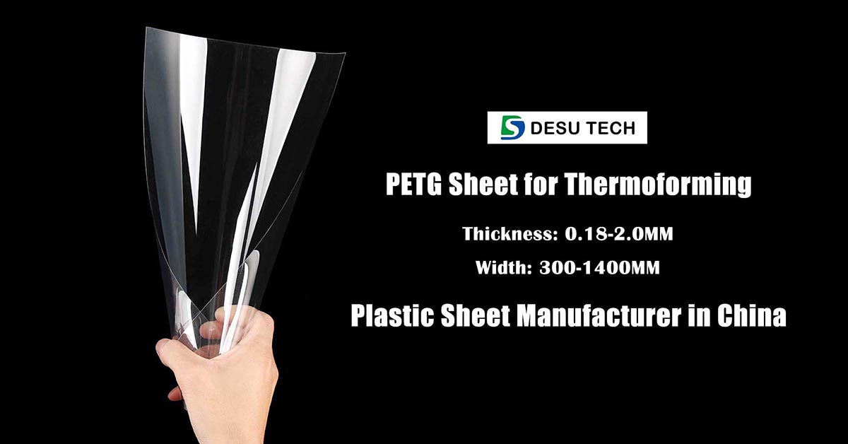 Clear Transparent Film Roll Plastic PETG Sheet - Desu Technology