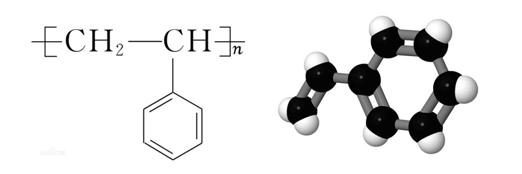 Struktur Kimia dan Molekul Polystyrene