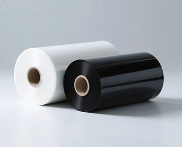 ESD plastic sheet for thermoformed electronics packaging