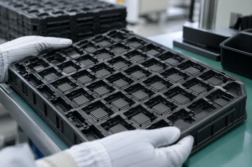 Functional coated sheet for electronics packaging
