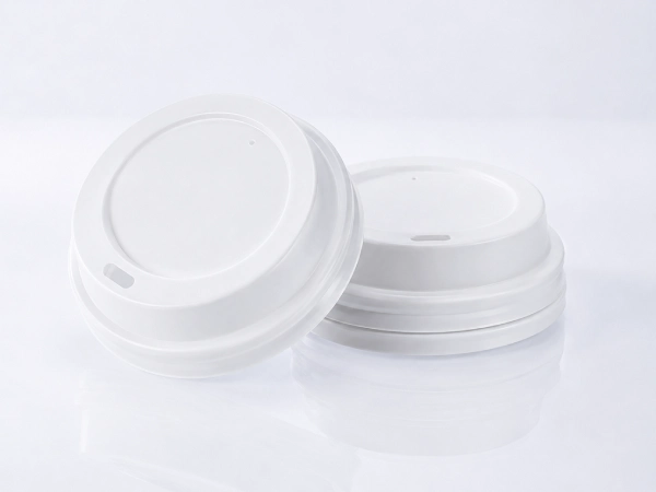 Thermoformed plastic cup lid