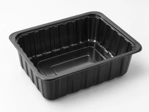 Deep thermoformed food tray