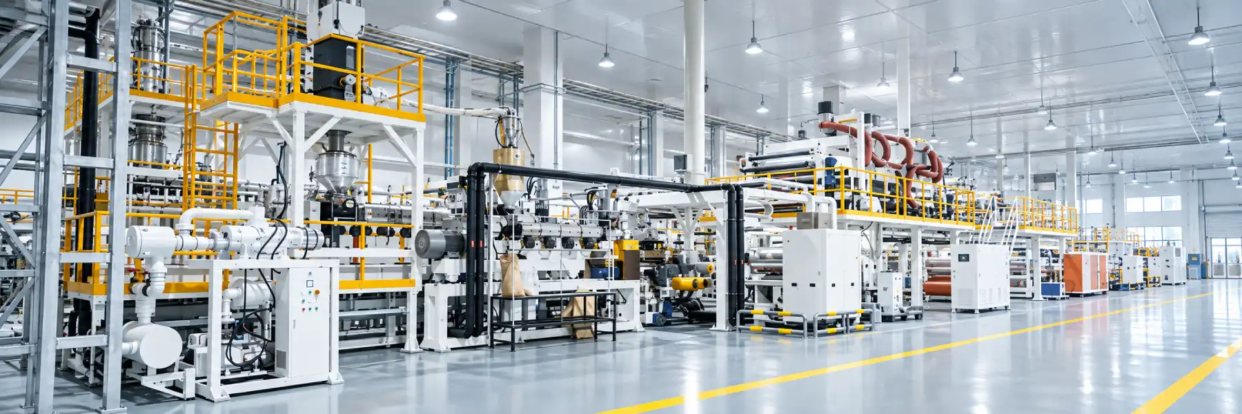 DESU thermoforming plastic sheet production line