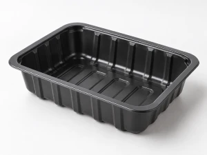 Medium depth thermoformed food tray
